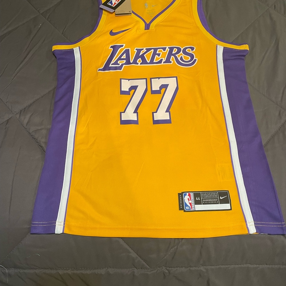 NBA LA Lakers Yellow and Purple Jersey by Nike